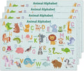 Animal Alphabet Placemats Set of 4, Toddler Placemats by RLCNOT
