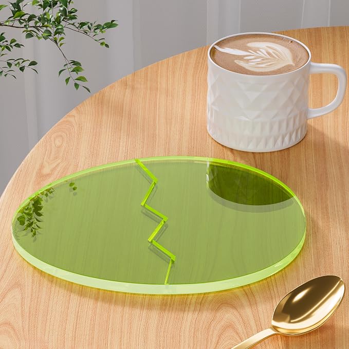 Acrylic Coaster Decorative Plates, Office Desk Accessories by Leadiy