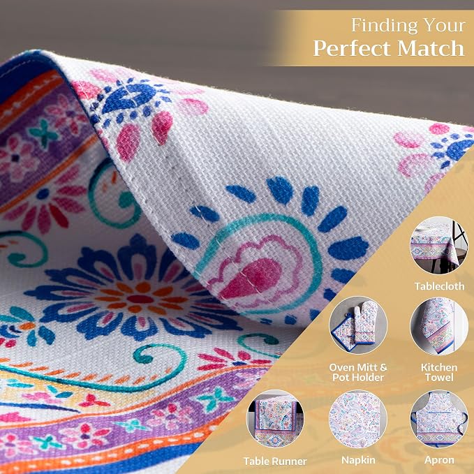 Maison d' Hermine Placemats Set of 4 Reusable 100% Cotton | Cloth Place Mats - Image 5