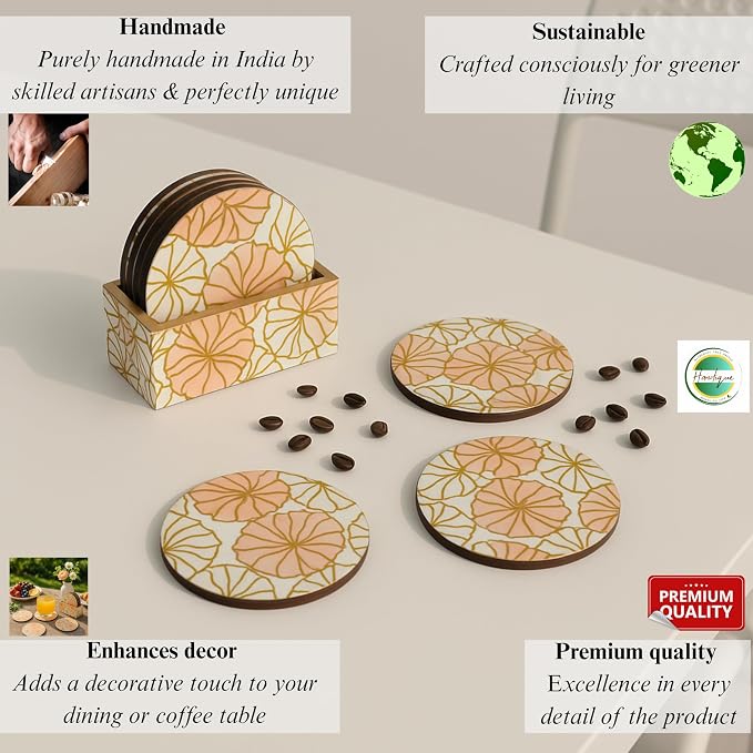 Wooden Coasters for Drinks - Image 3