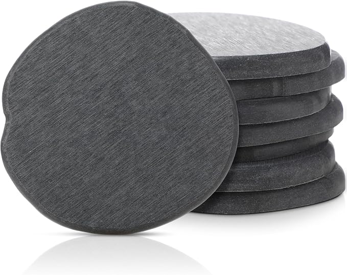 Diatomaceous Earth Coasters Set of 8，Cool Absorbent Quick-Dry Drink Coasters by Unknown