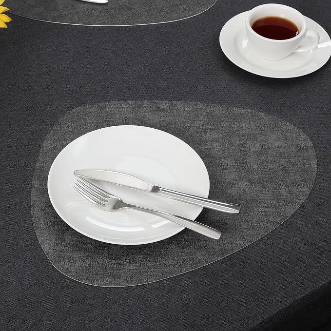 Faux Leather Placemats Set of 6, Dual Sided - Image 8