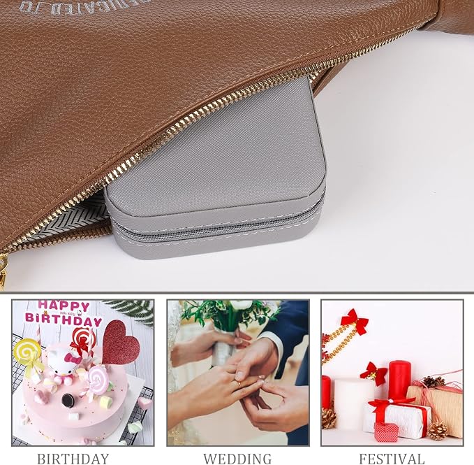 KElofoN Travel jewelry case Travel jewelry box Travel Jewelry Organizer Small - Image 7