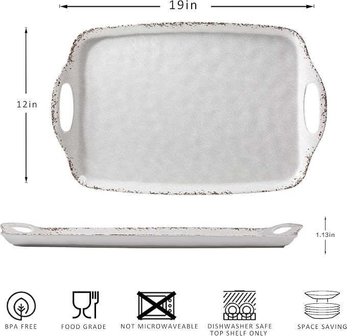 Farmhouse Melamine Serving Tray - Image 6