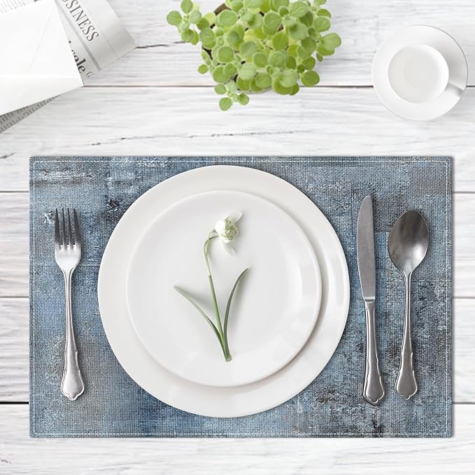Emvency Farmhouse Placemats Set of 6, 12x18 Inch - Image 2