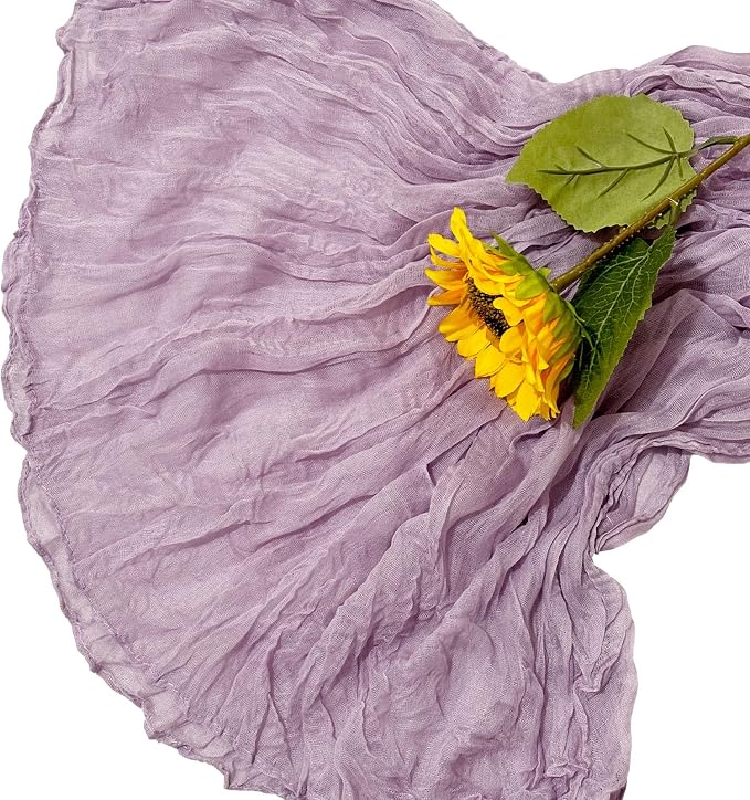 6Pack Lavender Cheesecloth Table Runner 20 x 120 inch Gauze Table Runner | - Image 5