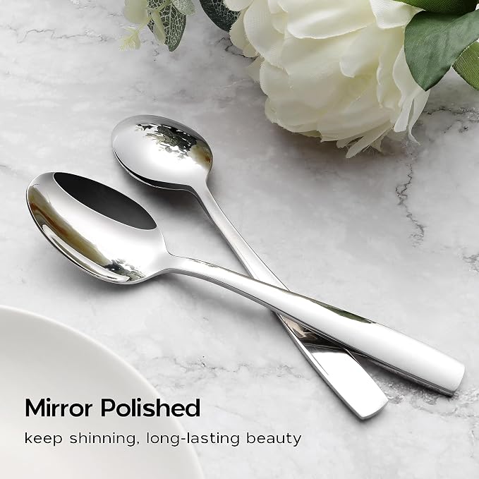 Onader 40 Piece Heavy Duty Silverware Set, Stainless Steel Flatware Cutlery Set - Image 6