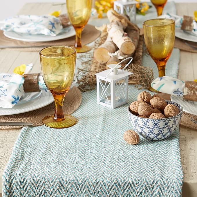 DII Woven Basic Tabletop Collection, Chevron Table Runner - Image 2