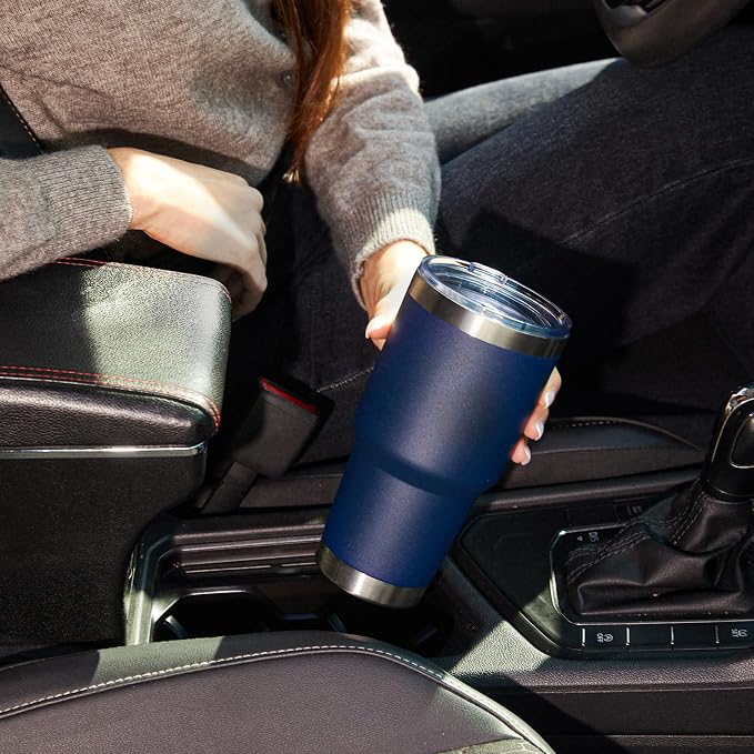 MEWAY 30oz Tumbler Double Wall Vacuum Insulated Travel Mug, Stainless Steel - Image 7