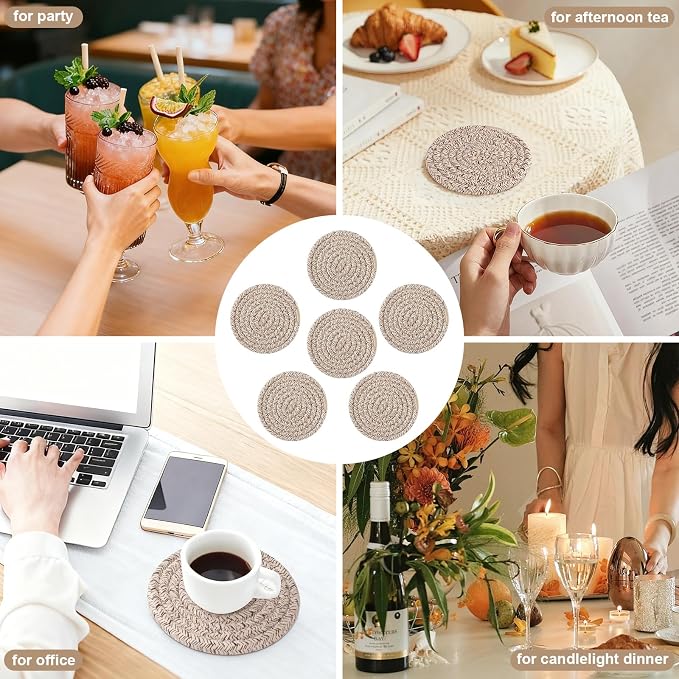 OIAHOMY 10 Pcs Drink Coasters - Image 5