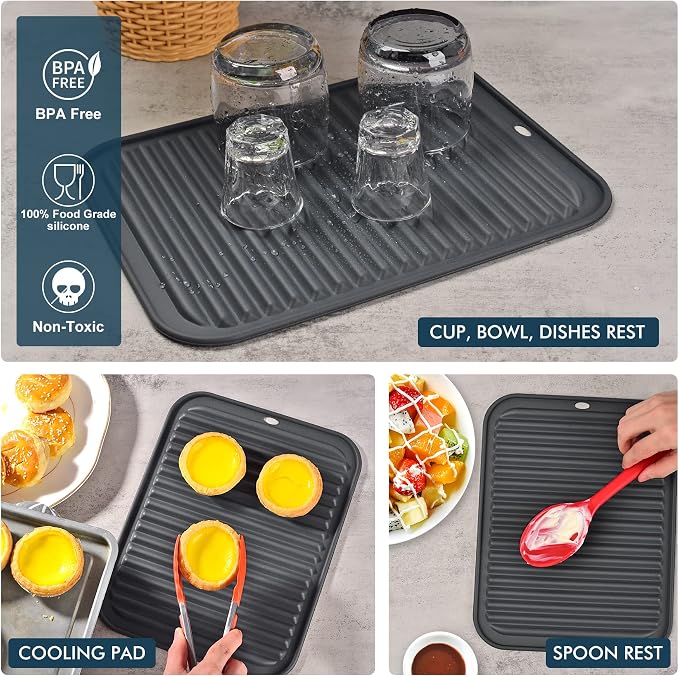HOTEC 446℉ Heat Resistant BPA Free Silicone Trivets - Image 6