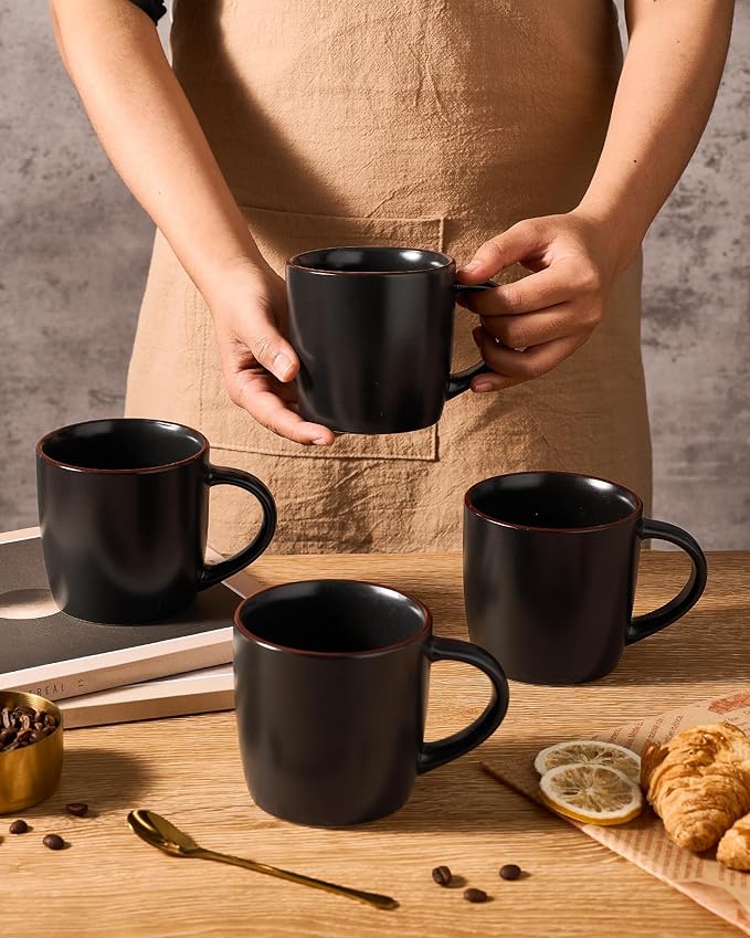 famiware Mercury Coffee Mugs 13 oz, Coffee Mugs Set of 4 - Image 3