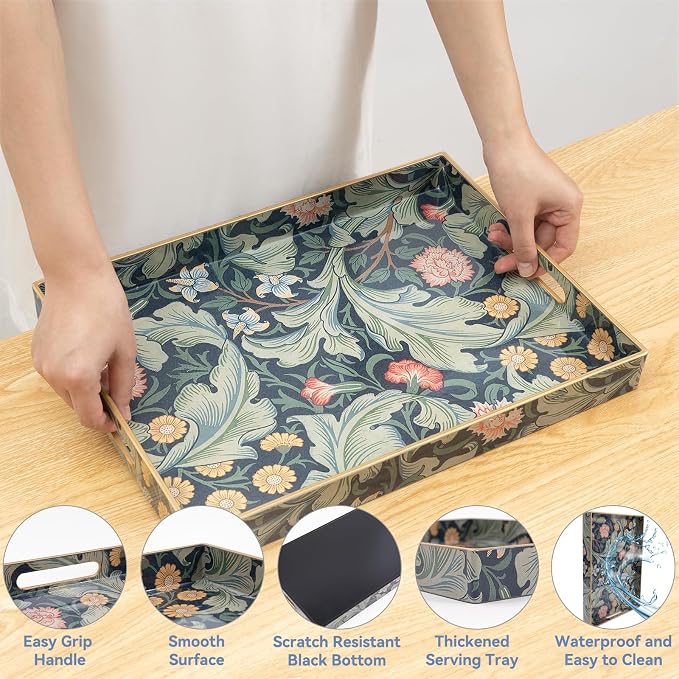 AGIOTA Coffee Table Trays for Living Room Serving Tray - Image 3