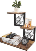 Desk Shelf Organizer, 3 Tier Desktop Leaf Small Bookshelf | Adjustable rustic by NOTASA