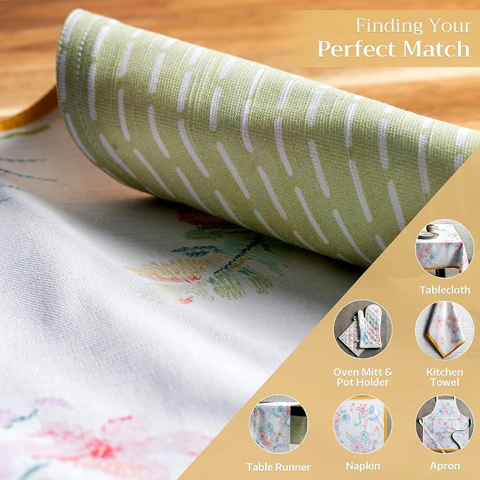 Maison d' Hermine Placemats Set of 4 Reusable 100% Cotton | Cloth Place Mats - Image 5