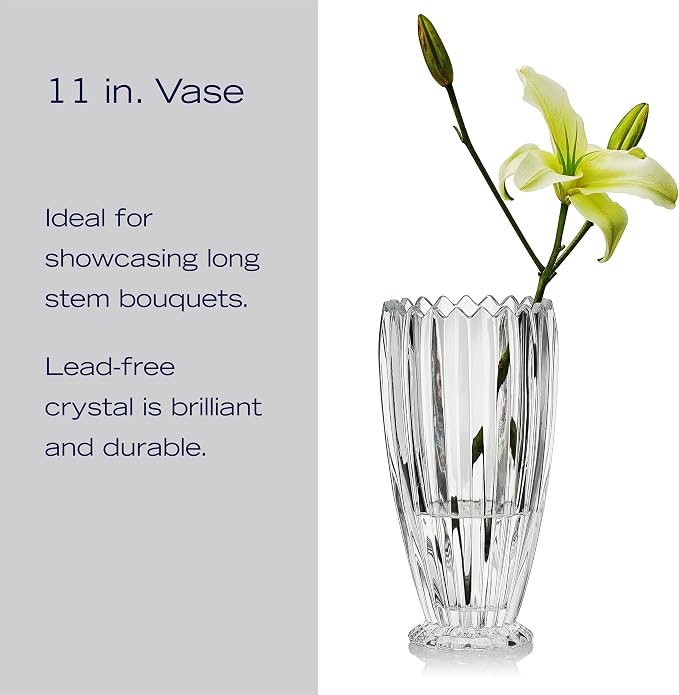 Mikasa Estate Crystal Vase, 11 Inch - Image 5
