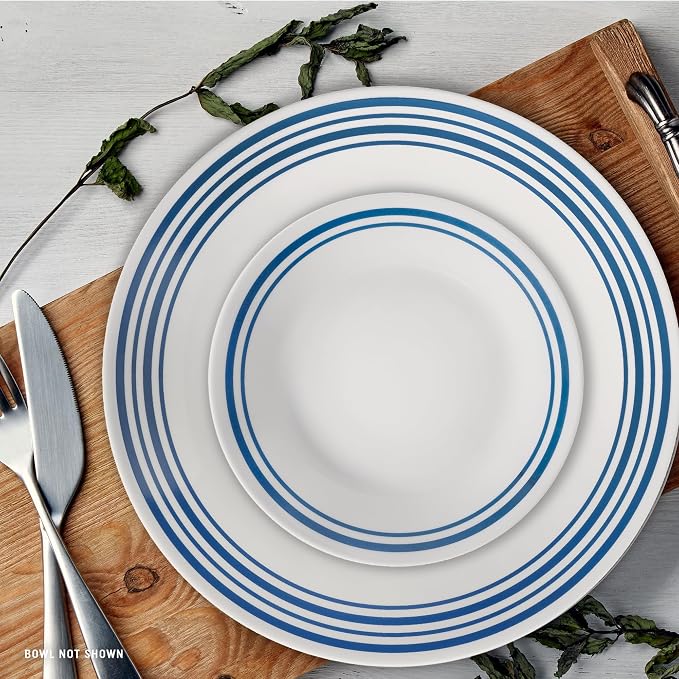 Corelle Vitrelle 18 Piece Glass Dinnerware Sets Service - Image 8