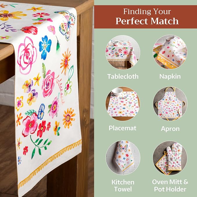 Maison d' Hermine Table Runner 100% Cotton 14.50" x 108" | Table Runners 108 - Image 5