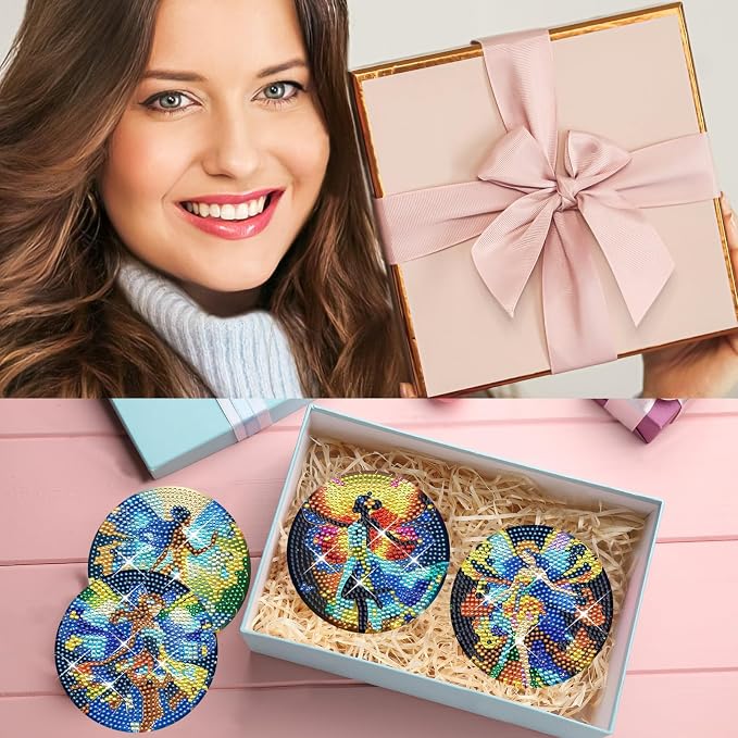 TDOOW Diamond Art Coasters Kits, Coaster Art Kits - Image 7