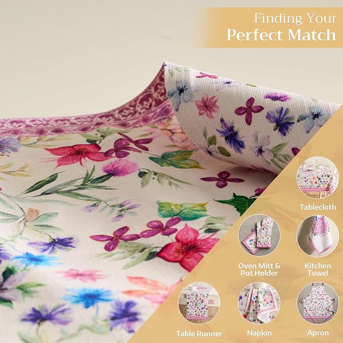 Maison d' Hermine Placemats Set of 4 Reusable 100% Cotton | Cloth Place Mats - Image 6