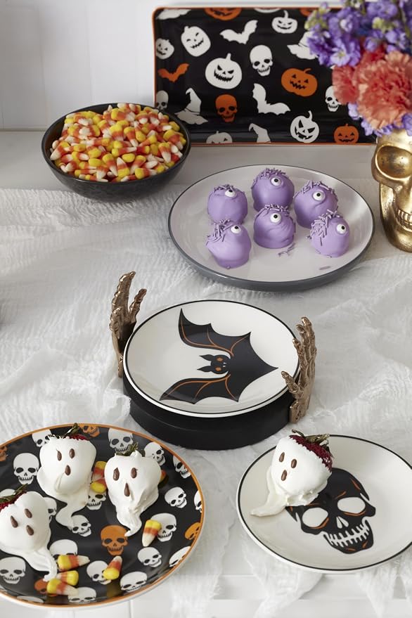 Oneida Serveware, Vintro Halloween Hors D'Oeuvres Tray, Made of Porcelain - Image 6