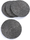 Handmade Beaded Bar Drink Tabletop Protection Coasters by byHomeDecorativeProduct