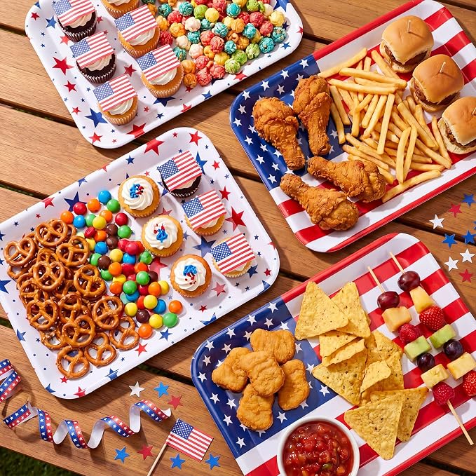 4 Pieces Patriotic Serving Trays - Image 4