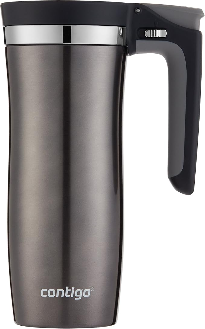 Contigo Stainless Steel Handled AUTOSEAL Travel Mug 16 oz | Leak-Proof | - Image 2
