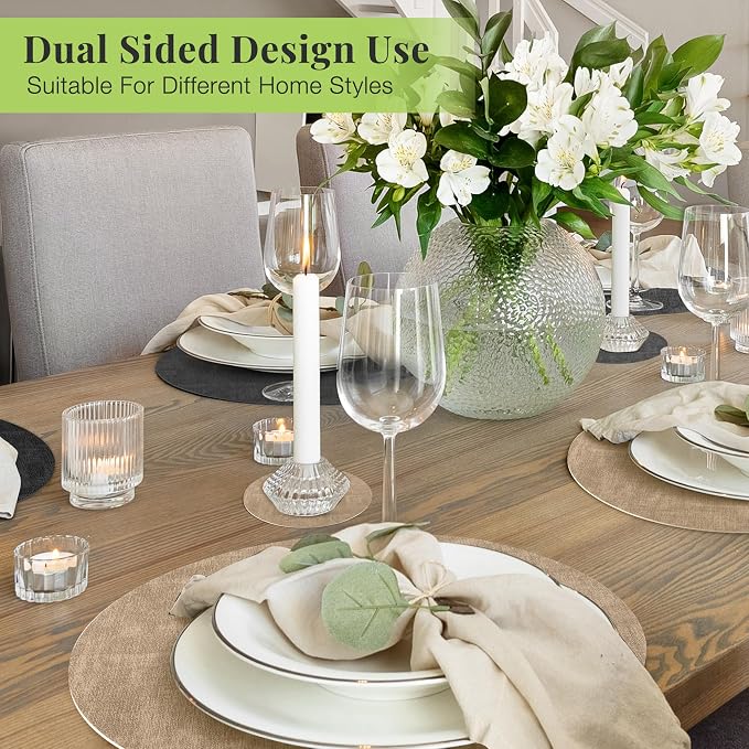 Fyvva Placemats Set of 4, Stain & Scratch Resistant, - Image 6