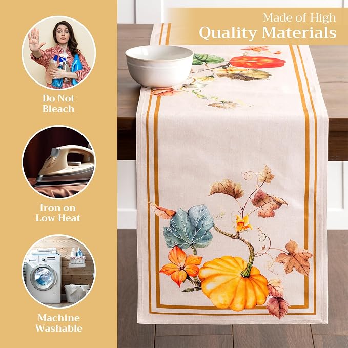 Maison d' Hermine Table Runner 100% Cotton 14.50" x 72" | Table Runners 72 - Image 3