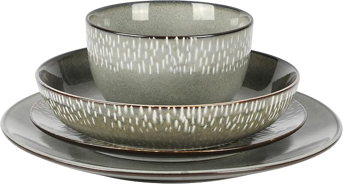Gibson Elite Matisse 16-Piece Double Bowl Dinnerware Set, Service - Image 5