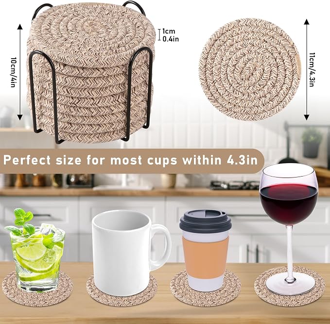 OIAHOMY 10 Pcs Drink Coasters - Image 2
