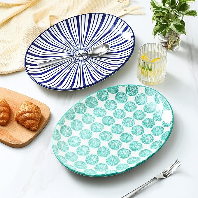 Selamica Serving Platter, 14 Inch Large Serving Dishes - Image 6