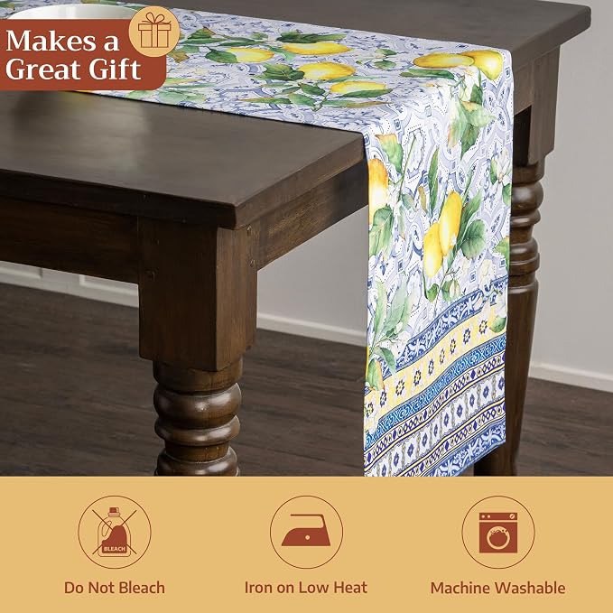 Maison d' Hermine Table Runner 100% Cotton 14.50" x 72" | Table Runners 72 - Image 5