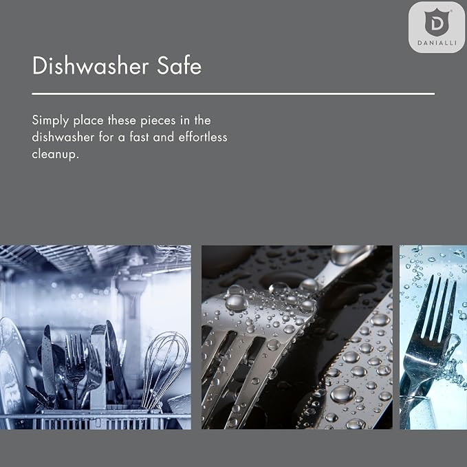 Engraved Silverware Set for 12 | 18/10 Stainless Steel Flatware - Image 8