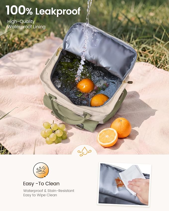 LOVEVOOK 21L X-Large Lunch Bag Women, Insulated Lunch Box Work, Lunch Tote | - Image 4