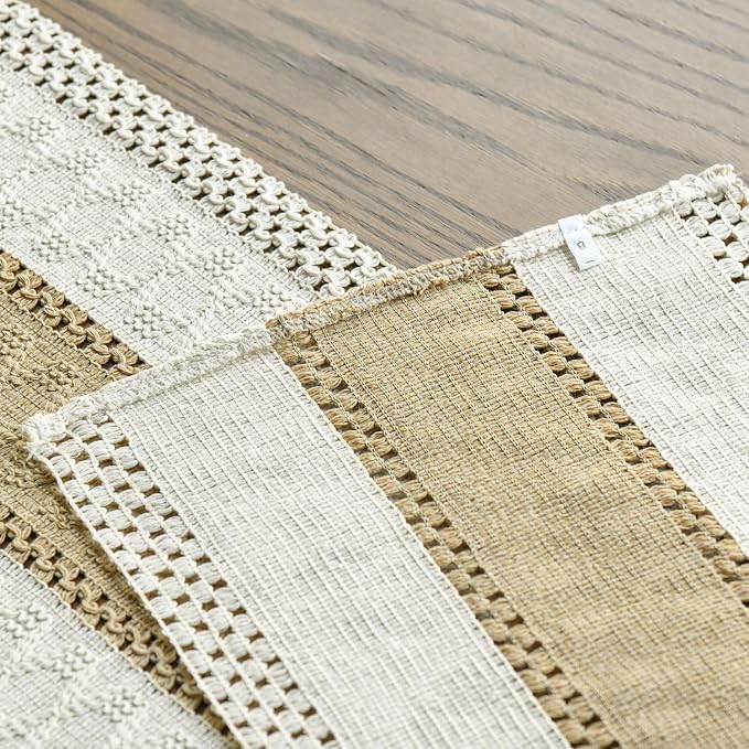 Artoid Mode Burlap Brown Farmhouse Rustic Table Runner 12x36 Inch | Seasonal - Image 3