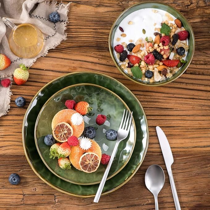 vicrays Ceramic Pasta Bowls Set, 32 Ounce Soup Bowls, Large Salad Bowls - Image 2