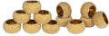 Gold Napkin Ring, Napkin Rings Set of 12, Beaded Napkin Holders, Round Napkin by Lightnpro