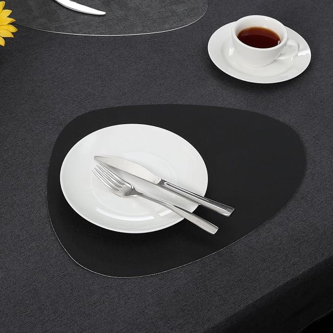 Faux Leather Placemats Set of 4, Dual Sided - Image 8