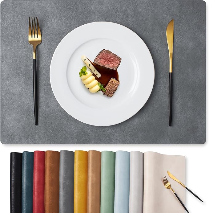 MOSAYT Vinyl Placemats Set of 8-12 X 17 Inch by MOSAYT