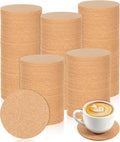 150 Pack Cork Coasters for Drinks, Bulk DIY Blank Coasters for Laser Engraving by Unknown