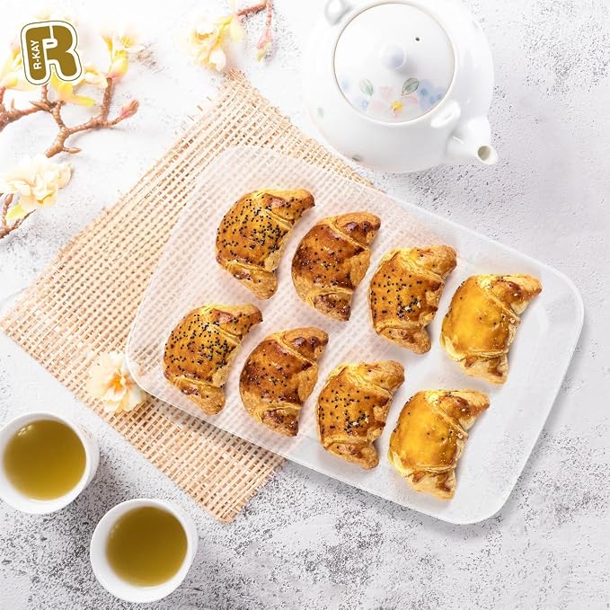 R-kay 6 Pack Clear Plastic Serving Trays - Image 3