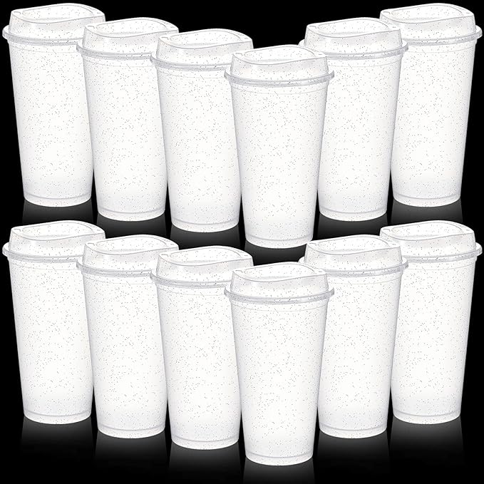 FillTouch 12 Pcs 16 oz Reusable Coffee Cups by FillTouch