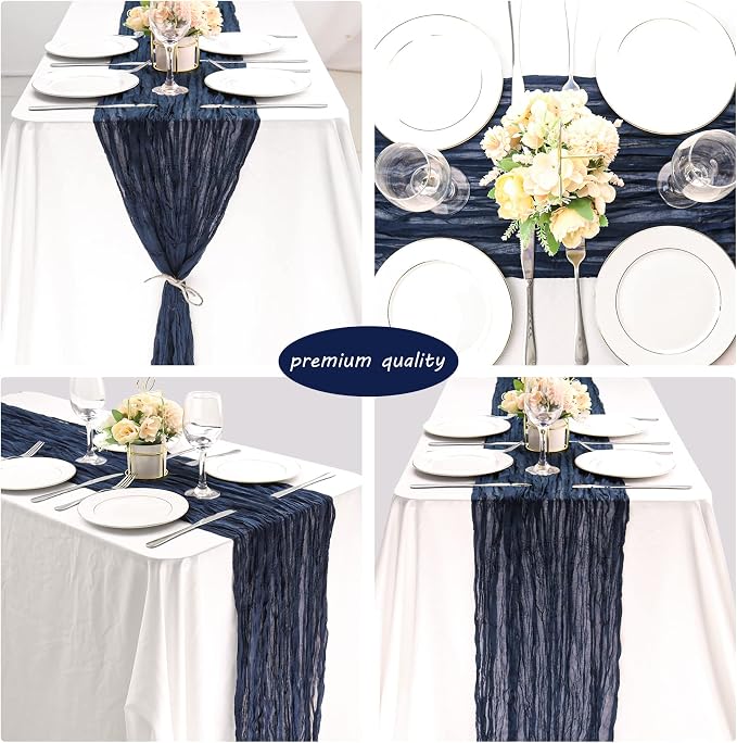 12 Pack 10Ft Cheesecloth Boho Gauze Table Runner - Image 5