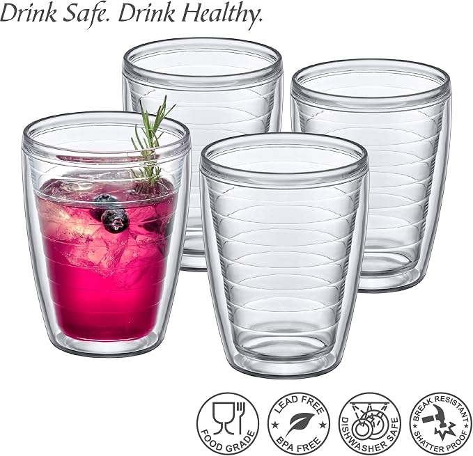 Amazing Abby Alaska 16-Ounce Insulated Tumblers, Double-Wall All-Clear Reusable - Image 4