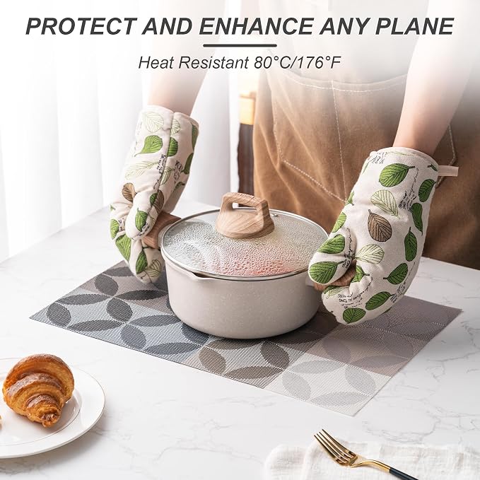 Placemats Set of 4 Washable Indoor | Outdoor Vinyl Place Mats - Image 4