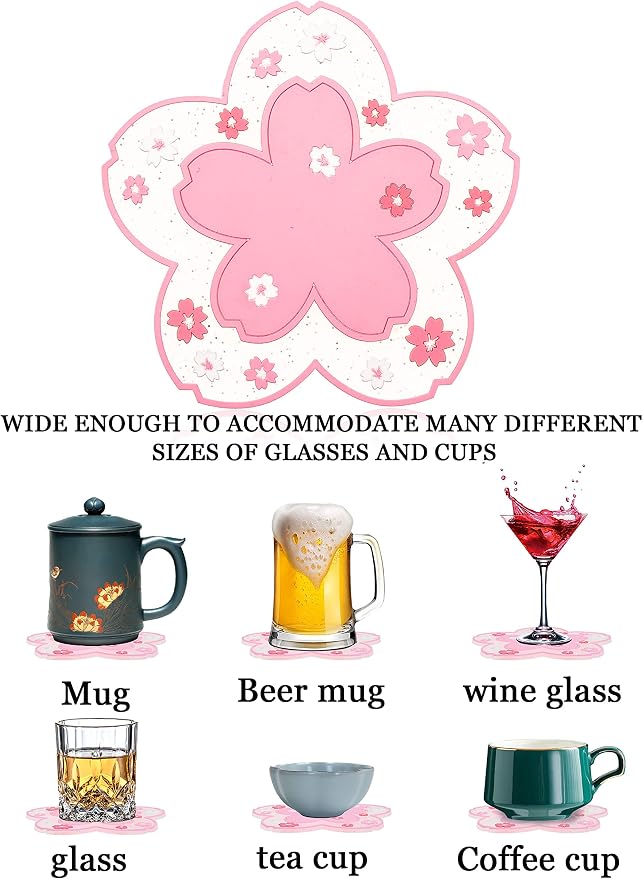 Conisy Flower Coasters for Drinks - Image 5