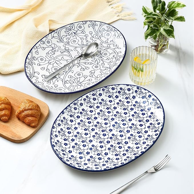 Selamica Serving Platter, 14 Inch Large Serving Dishes - Image 6