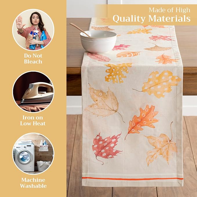 Maison d' Hermine Table Runner 100% Cotton 14.50" x 108" | Table Runners 108 - Image 3